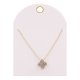 Quatrefoil Rhinestone Pendant Necklace