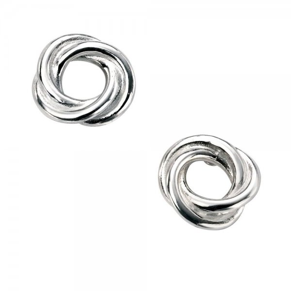 E4892 Twsted Interlcking Earrings