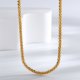 Simple versatile fashion necklace women brass copper-plated retro cold wind temperament elegant Cuban chain