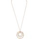 Bamboo Ring Pendant Long Necklace