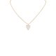 Cream Pearl Heart Necklace