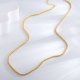 Simple versatile fashion necklace women brass copper-plated retro cold wind temperament elegant Cuban chain