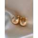 Senior sense of retro temperament earrings tide earrings metal ear buckle