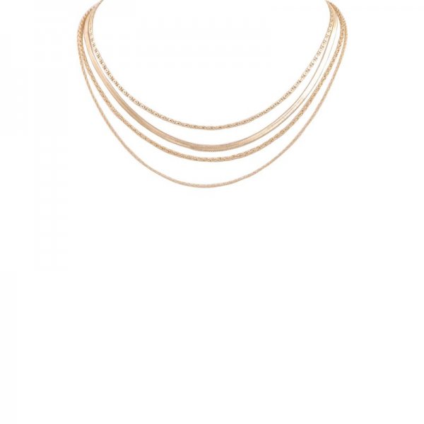 Metal Layered Chain Necklace