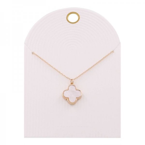 Quatrefoil Pendant Chain Necklace